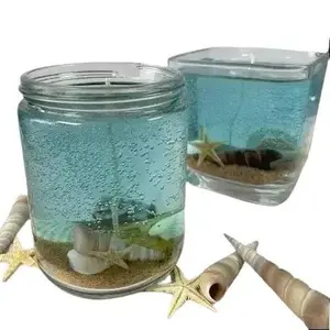 Under the Sea Gel Candle - Long Lasting Clean Ocean Scent for Home Decor - Ideal for Ornaments and Fresheners