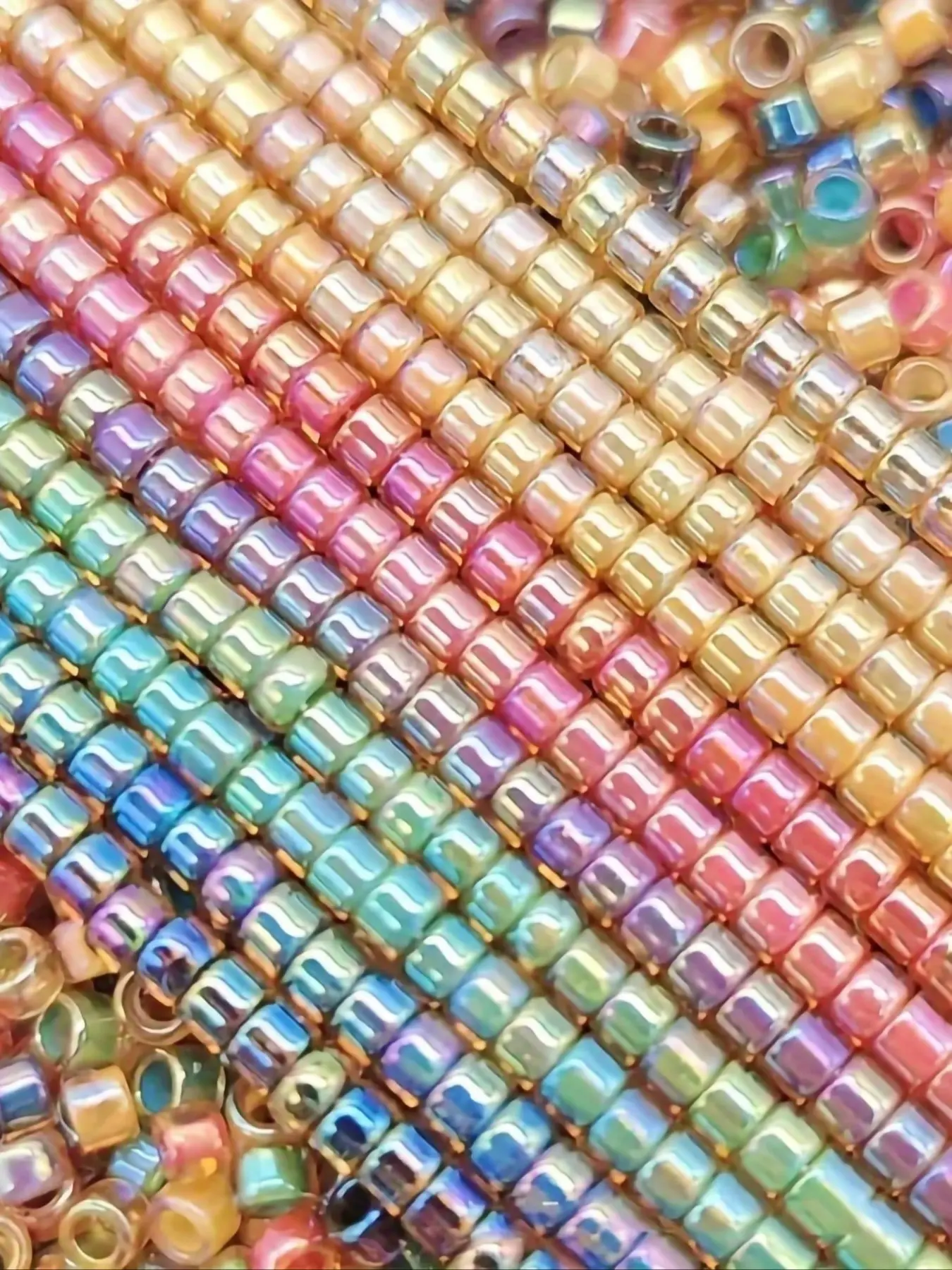 Vintage Rainbow Glass Seed Beads, 1 Pack (1200 Pcs), DIY Crafts, Bracelets, Jewelry Making, Art Supplies, Sewing & Decorative Beading Accessories, Mixed Beads
