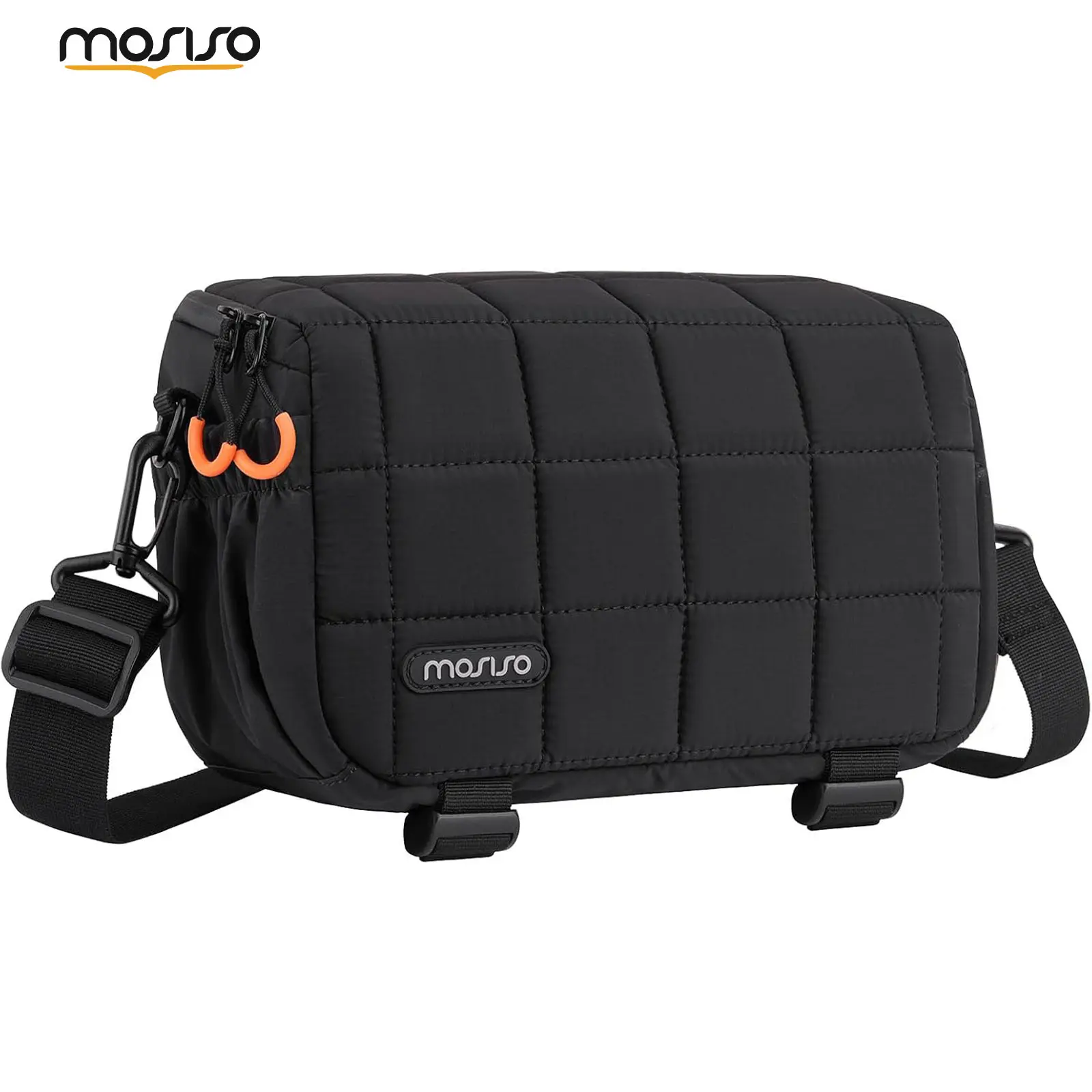 MOSISO Camera Sling Bag for DSLR SLR Mirrorless Cameras, Padded Crossbody Photography Shoulder Bag with Removable Dividers, Tripod Holder and Rain Cover for Men Women Travel Hiking