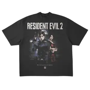 Resident Evil 2 Leon & Ada Tshirt, Retro Resident Evil Video Game Tee, Classic Horror Gaming Merch, Gift For Fans, Vintage Resident Evil T-Shirt