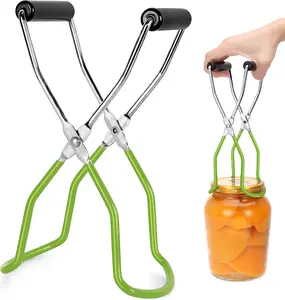 Stainless Steel Jar Lifter Tongs with Grip Handle for Home Kitchen