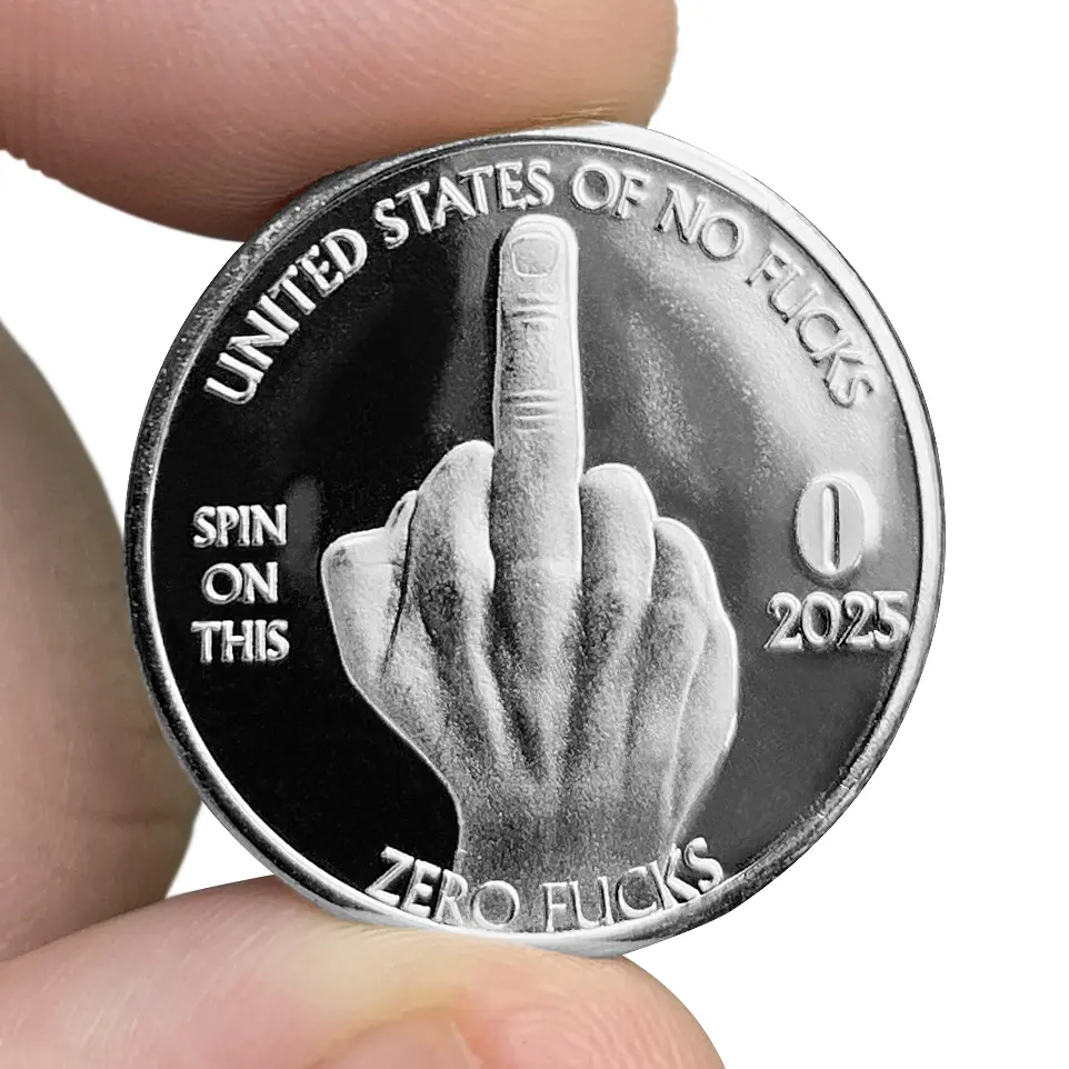 ZFG Inc. Middle Finger/Zero Fucks Single Coin - 100% Made in USA