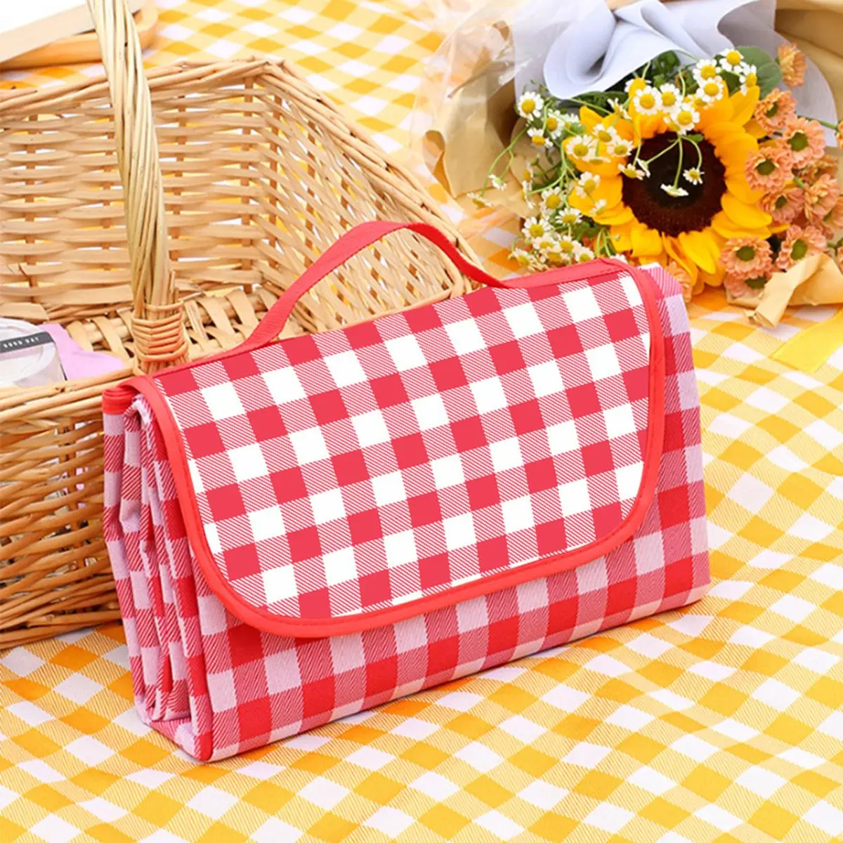 Portable Picnic Mat, Foldable Waterproof Picnic Blanket, Outdoor Camping Mat, Picnic Basket Mat, Camping & Hiking Equipment