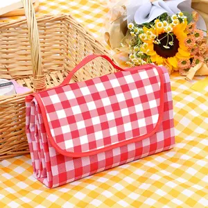 Portable Picnic Mat, Foldable Waterproof Picnic Blanket, Outdoor Camping Mat, Picnic Basket Mat, Camping & Hiking Equipment