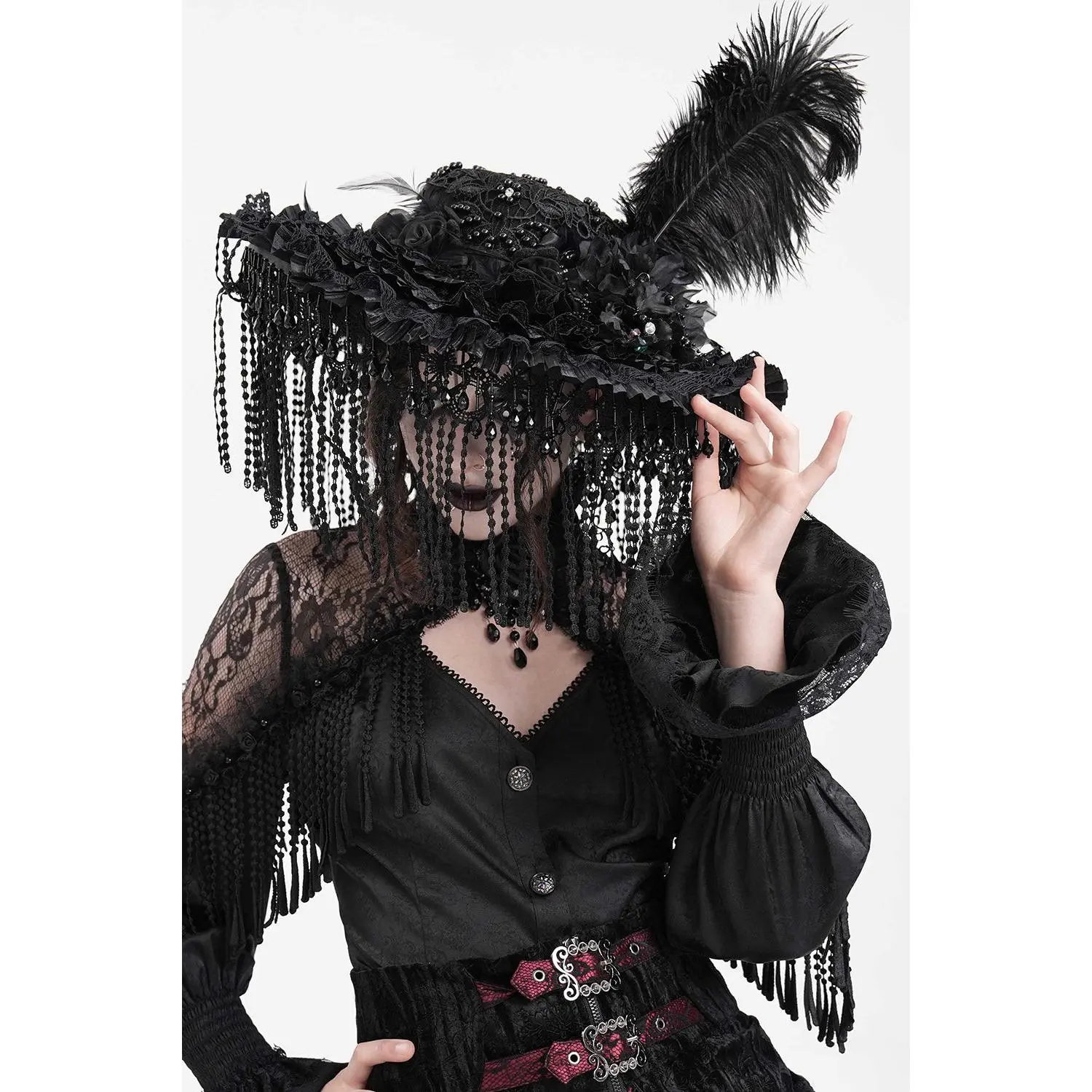 Dark Duchess Tassel Hat