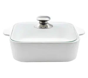 Temp-tations Woodland 2.5-qt Soft Square Baker w/ Cook & Look Lid