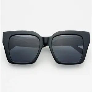 Freyrs | Bon Chic Oversized Square Sunglasses - Black