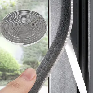 33 Ft Gray Self-Adhesive Soundproofing Weather Stripping for Doors and Windows weatherstripping door seal sliding glass door weatherstripping