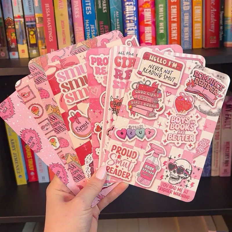 Kindle Insert Bookmark for Books - 12th Gen Kindle Paperwhite Book Accessory, Funny Stickers Page Marker for Romance, Smut Readers