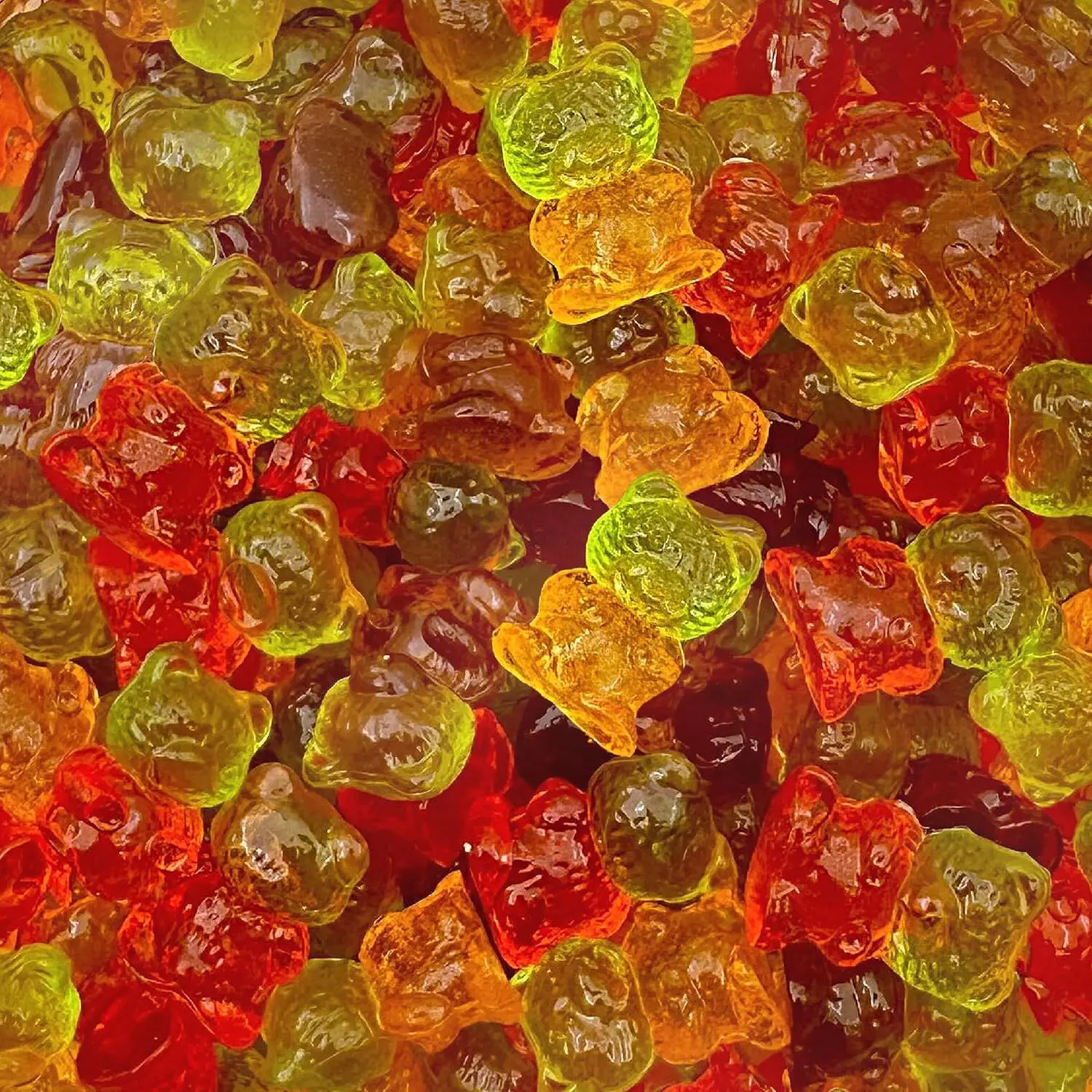 Sugar-Free Gummy Bears | 1-Pound Pack | 3D Candy, Assorted Fruit Flavors