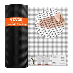 Father's Day Gift VEVOR Hardware Cloth, 36'' x 100' Galvanized Wire Mesh Roll, 19 Gauge Chicken Wire Fence Roll, Vinyl Coating Metal Wire Mesh for Chicken Coop Barrier, Rabbit Snake Fences, Poultry Enclosures