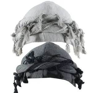 2-Pack Men's Twist Head Wrap Turbans - Satin Lined Durag & Modal Bonnet Set for Sleep and Style - Hair Cover for Men