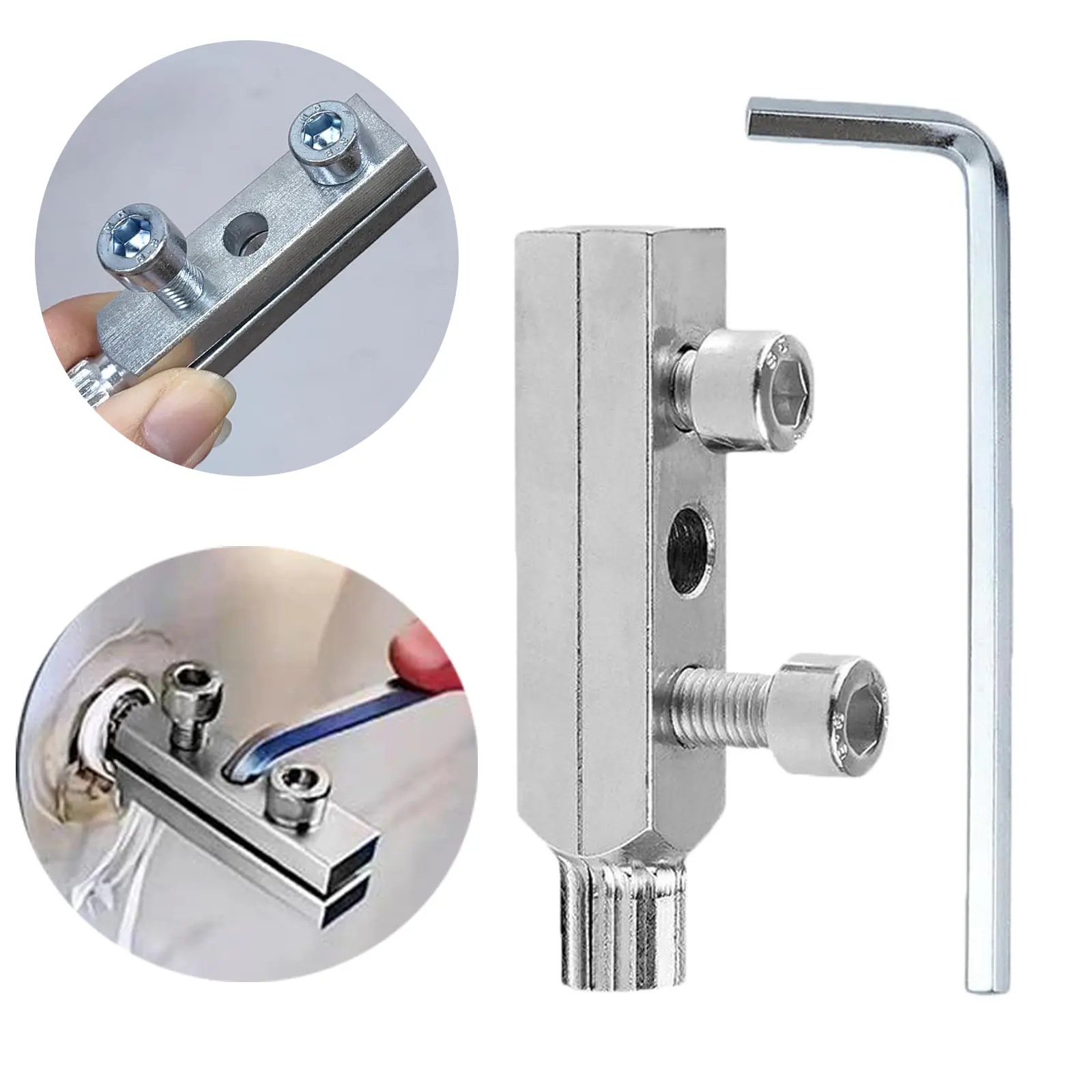 Broken Head Screw Extractor Faucet Angle Valve Wire Extractor for Sink Valve,Pipe Extractor Set,Easy Out Allen Screw.