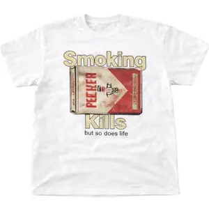 Smoking Kills Tee – Ironic, Bold, Statement Piece, Smoking Kills Shirt, Y2k Unisex Graphic Tees Gothic Grunge Emo Scene Amity Affliction Style Clothes Menswear Womenswear Streetwear