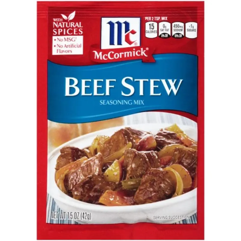 6x McCormick Beef Stew Seasoning Mix Packet - Savory Cooking Seasoning Blend for Flavorful Meals, Easy Spice Mix for Delicious Stew, 1.5oz