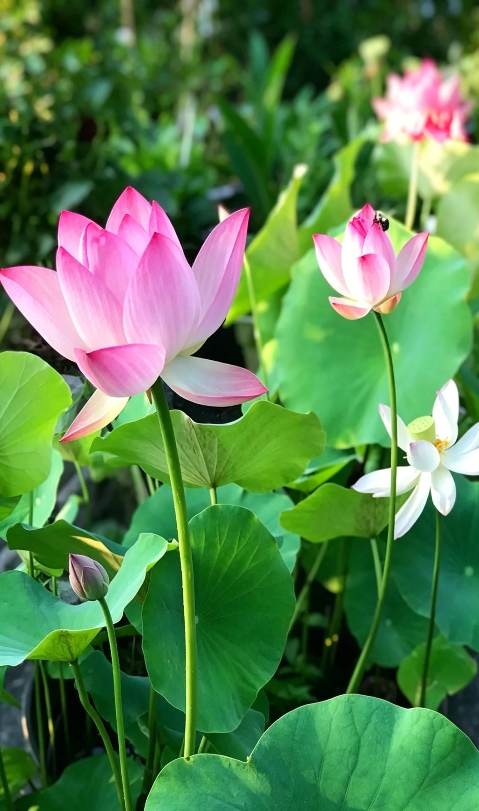 60 Pcs Mixed Rainbow Bowl Lotus Seeds - Vibrant Water Lily Seeds for Patio Ponds and Indoor Aquatic Gardening