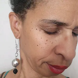 Wire and Shiny Bead Earrings Chandelier Style Fashion Accessory for Personal Use