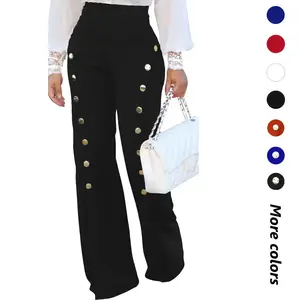 High-Waisted Stretch Bootcut Pull-On Dress Pants for Women – Casual Office/Workwear