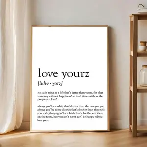 Music Quote Poster, 1 Count Canvas Wall Art without Frame, Unframed Art Print, Song Lyrics Print, Fashion Wall Art, Wall Decor for Home Living Room Bedroom, Home Decor Ideas, Ornaments