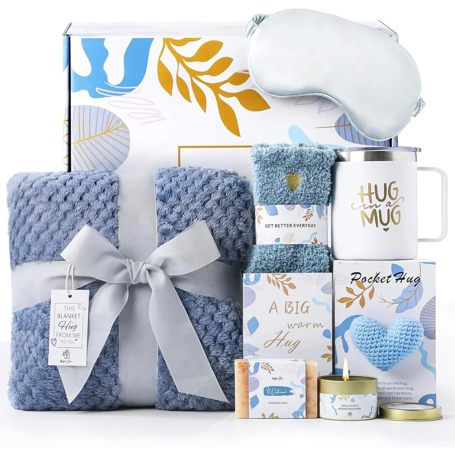 Gifts for Women Cancer Care Package Gift Baskets after Surgery Recovery Get Well Soon Gifts Box for Women Self Care Gifts Thinking of You Feel Better Set f