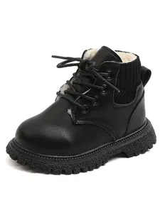 Classic with Fleece Lining, Durable Leather Structure, Perfect for Casual Outdoor Wear, Winter Footwear for Kids, Winter Boot Shoes