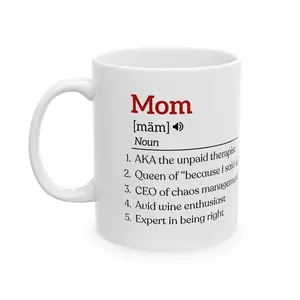 Mom Dictionary Definition Mug, Best Mom Ever Coffee Mug Gift