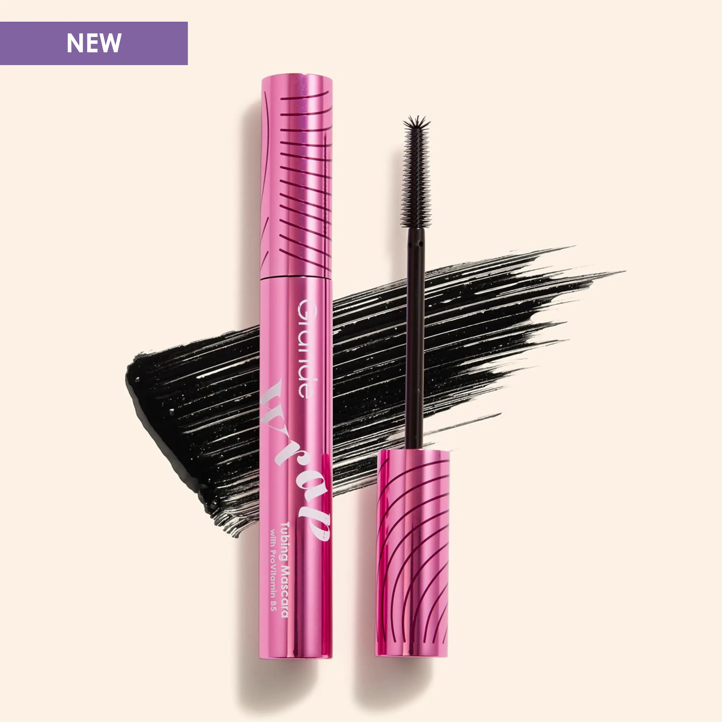 GrandeWRAP Tubing Mascara with ProVitamin B5 - Grande Cosmetics - Vegan Cruelty Free - Lengthening and Separating GrandeWRAP Tubing Mascara with ProVitamin B5 - Grande Cosmetics - Vegan Cruelty Free - Lengthening and Separating