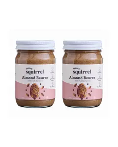 Crunchy Date Almond Butter (2 JARS) - Organic Ingredients, US Made, Seed Oil Free, Refined Sugar Free Swirled with Date Pieces