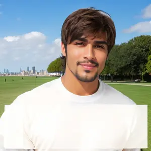 1pc Men'S Stylish Short Hair Wig with Side Bangs - Comfortable, Breathable Butn-Net (Adjustable) for Daily Wear, Light Brown, Heat Resistant, Perfect for Casual & Formal Occasions, Stylish Hair Accessory| Casual Style Wig| Breathable Wig-RT54