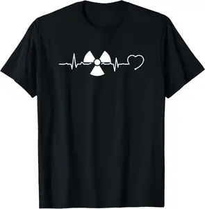 100% Cotton Radiology Heartbeat - Rad Tech Radiologist Xray Tech Gifts T-Shirt