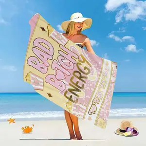 1pc Plouise Popcorn Pack Beach Towel, Apple Theme, Lightweight High Absorbency, Ideal for Swimming Gym Yoga, Quick Dry Material