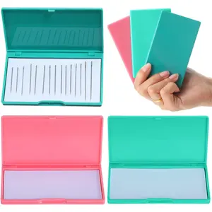 3Pcs Needle Case for Sewing, Needle Holder Organizer Slim Needle Box for Hand Stitching, Wallet Size Pin Embroidery Pins Holder