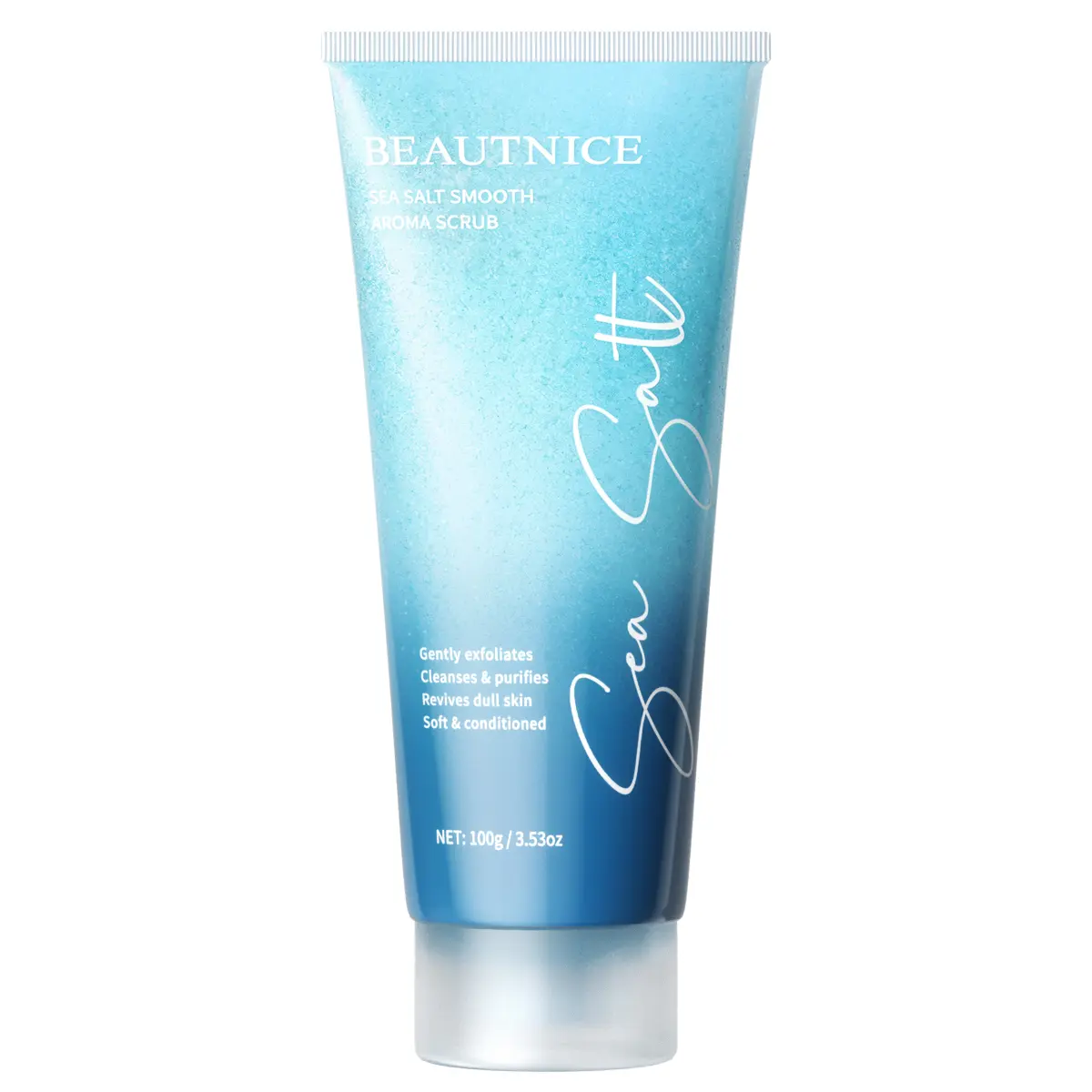 BEAUTNICE Sea Salt Smooth Aroma Scrub 100g, Gentle Exfoliating Body Scrub, Cleanses Purifies Revives Dull Skin, Silky Glowing Full Body Skin