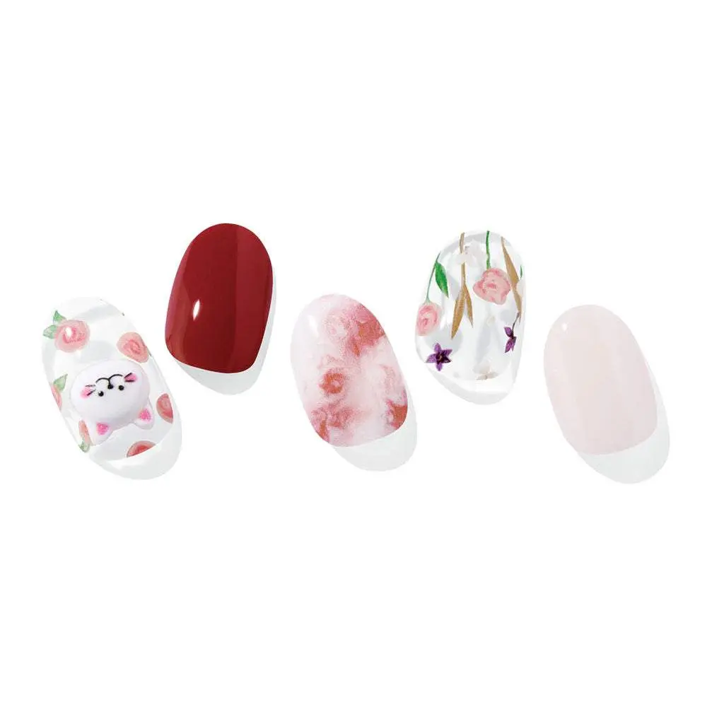 ohora Semi-Cured Gel Nail Strips - N Glass Flower | ohora