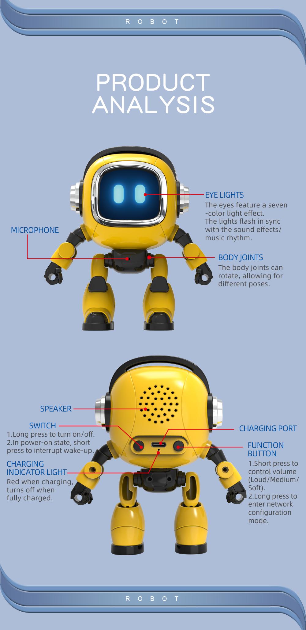 AI intelligent robot - intelligent voice companionship | A new type of children's artificial intelligence dialogue early education toy, loved by both boys and girls.