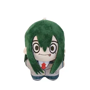 MHA Anime plush Toys Asui Tsuyu Plushies Keychain Himiko Toga Froppy Figure Katsuki Bakugo Cosplay toy backpack pendant Gifts