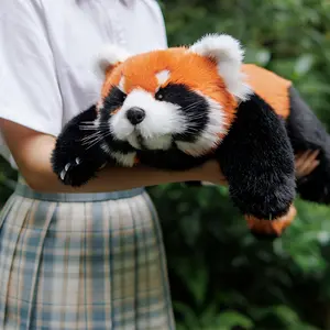 【Quick delivey】 Handmade Realistic Red Panda Plush 2.5lb Weighted Simulated Plushie Exquisite Handicraft For Red Panda Lovers, Kids Adults Perfect Gift For Anniversaries, Birthdays Gift Set Box Card