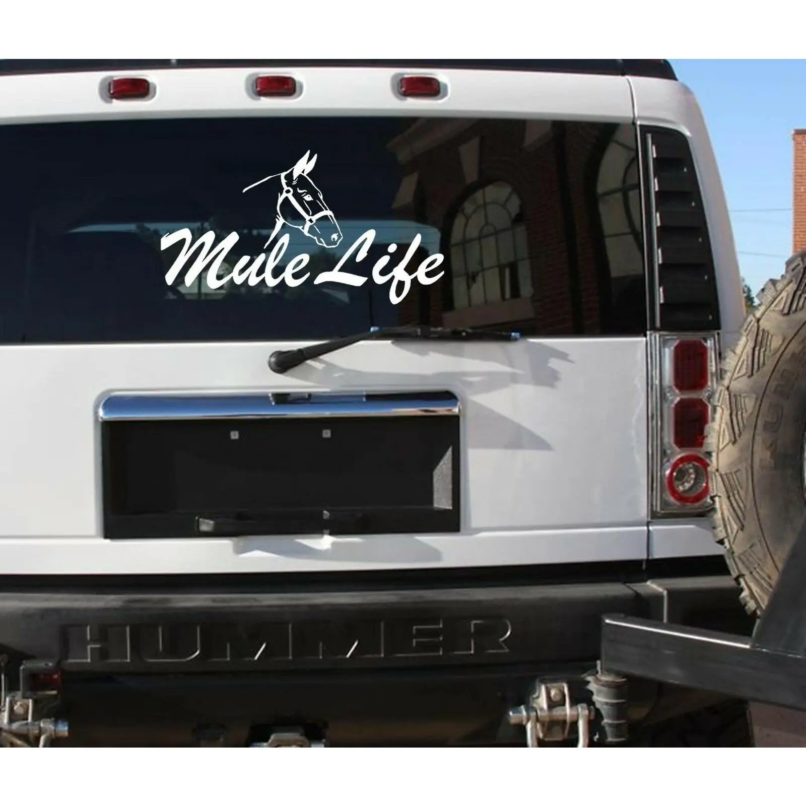 Mule life sticker farm donkey horse 12x24 pull draft mule decal
