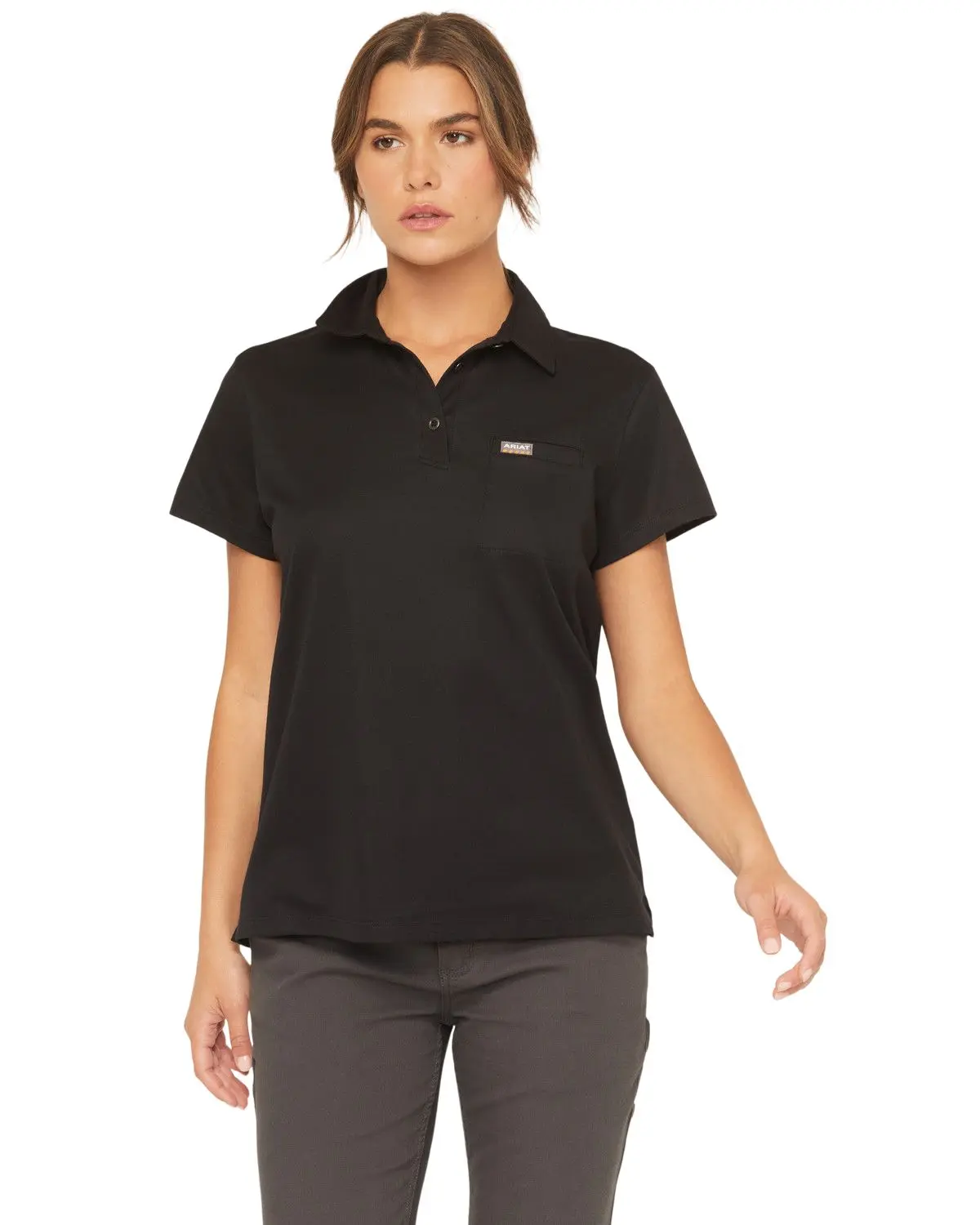 Ariat Women's Women'S Rebar Foreman Short Polo - 10055040
