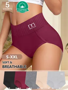Women's Cotton Panties Set (XS-Xxl), Soft Breathable Comfort Design, Multiple Colors Available, Ideal for Daily Wear & All Season Use, Cotton Underwear
