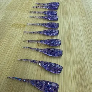 Lucki Baits 2” Crappie bait purple 10 pack