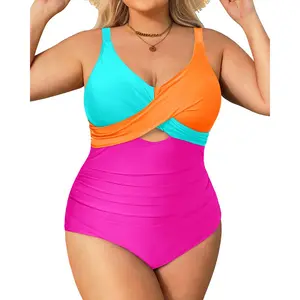 Daci Plus Size One Piece Swimsuits - Tummy Control Bathing Suit for Women Cutout Swimwear  SwimWeek  summervibes