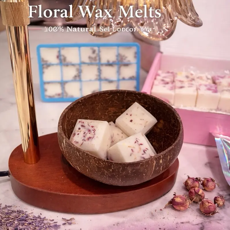 Set of 6 botanical organic 100% soy wax melts