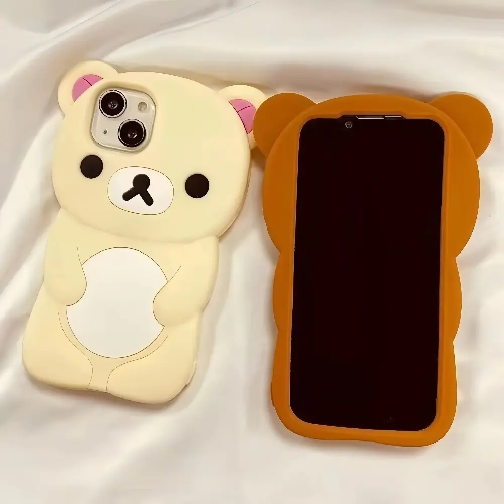 3D Rilakkuma Soft Silicone Protective Phone Case, Cute Cartoon Cover for iPhone 16/15/14/13/12/11 Pro, X, XS, XS Max, XR, 6/7/8 Plus, 4/4S, 5/5S and SE, Smartphone Casing, Shockproof Phone Accessory - TikTok Shop 3D Rilakkuma Soft Silicone Protective Phone Case, Cute Cartoon Cover for iPhone 16/15/14/13/12/11 Pro, X, XS, XS Max, XR, 6/7/8 Plus, 4/4S, 5/5S and SE, Smartphone Casing, Shockproof Phone Accessory - TikTok Shop