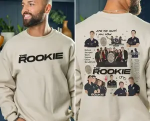The Rookie TV Show T-Shirt, Sweatshirt, Double-Sided Graphic Tee Featuring Chenford, Tim Bradford, and Cast, Film