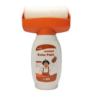 Wall Repair Roller Paint, 500g Water-Based Latex Paint Roller with Brush Head, DIY Renovation Tool for Home Wall Spackle