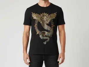 Bejeweled T-Shirt with Different Design and Colors Scheme Crewneck Short Sleeve Men's Top Stylish Streetwear great to enhance your outfit and choose your own style