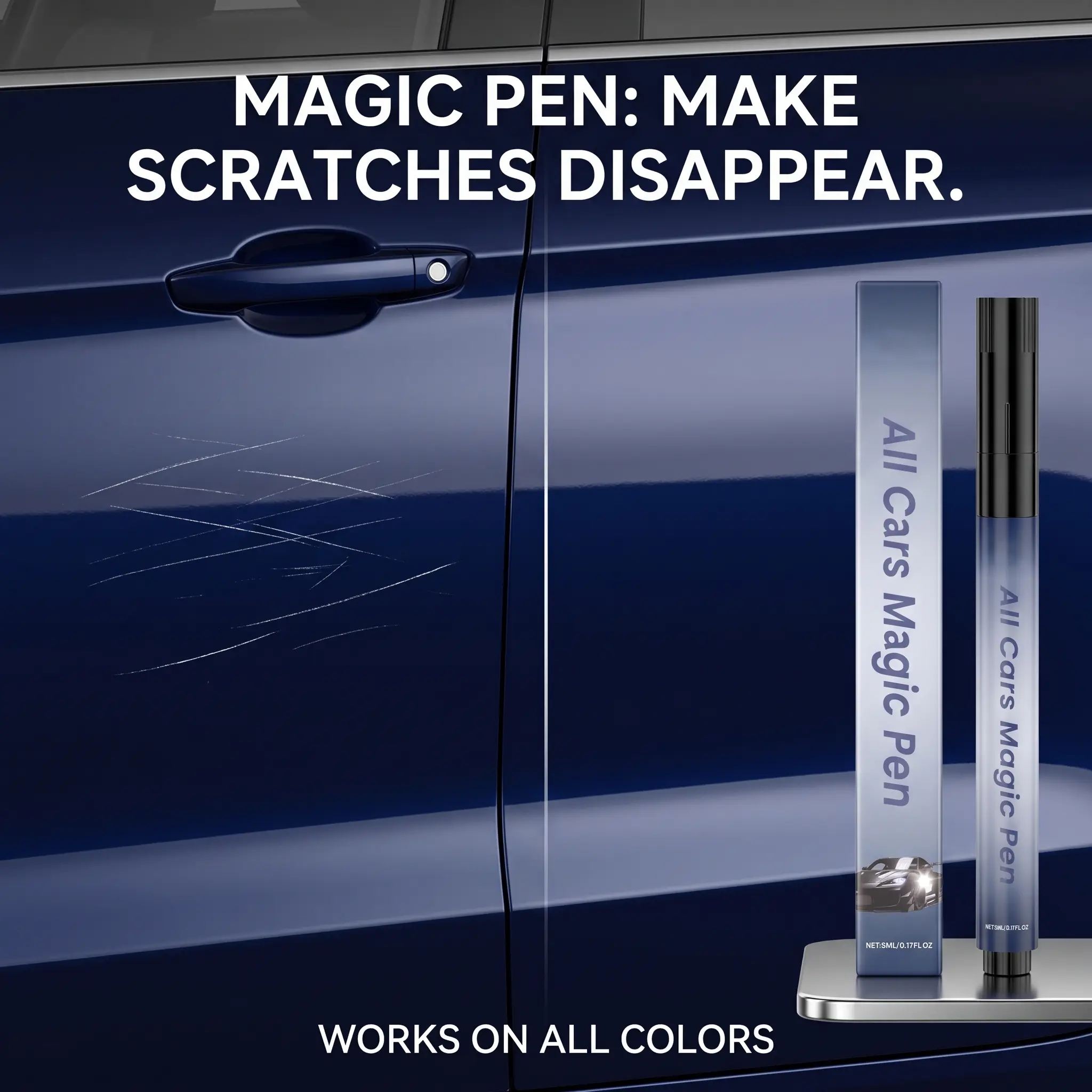 Easy DIY Car Scratch Touch-Up Pen - Minor Paint Care & Clear Coat Applicator, Universal Fit for All Vehicle Colors | 2026 Must-Have Auto Beauty Tool