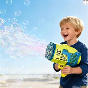 Upgrade Version Bubble Machine, Ultra-Large Bubble Output, Glowing Thousand Bubbles Effect, Outdoor Party Wedding Indoor Birthday Gift