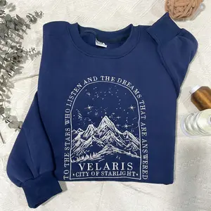 Velaris Embroidered Shirt,To the stars who listen and the dreams that are answer, A Court of Thorns and Roses, iprintasty of Dreams